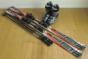 ## free shipping # prompt decision #ELAN+Hart# carving skis 4 point set # board 168/ shoes 28(28cm/28.5cm)#WAX settled ##