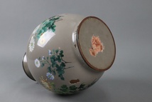 時代金工 明治期 尾張七宝 花鳥図 花瓶 高31,5cm 花入 細密細工 古美術品[c09]_画像10