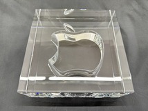【1円スタート】 ホヤ HOYA Apple《アップル》 20周年記念 クリスタルガラス 置物_画像4