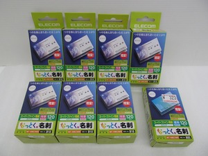 期間限定セール 【未使用】 エレコム ELECOM なっとく。名刺 スーパーファイン用紙 特厚 MT-HMC3WN 120枚入×7セット 両面マット調タイプ