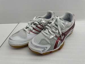 アシックス asics 【良品】卓球シューズ BLADELYTE3 レッド ホワイト TPA329