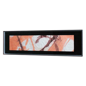 Art hand Auction Interior Frame Interior Deco A stylish Japanese modern art piece with hand-painted washi paper and colored washi paper coordinated together Washi 1200x350x40 AR3033, Artwork, Painting, others