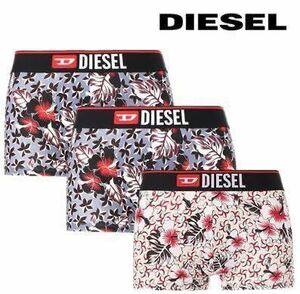 お買い得！　DIESEL 3枚セット ボクサーパンツ ボクサーブリーフ M ローライズボクサー アンダーウェア 下着 ディーゼル 花柄　マイクロ