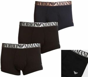 限定セット　エンポリオアルマーニ　ボクサーパンツ　3枚セット　ローライズ　アルマーニ　Mサイズ　EMPORIO ARMANI イーグル　メタリック