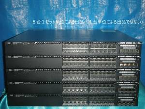 ☆5台セット！Cisco Catalyst 3650 24 4X1G [WS-C3650-24TS-S V04]！(#F0-701)「170サイズ」☆