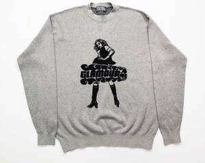 ヒステリックグラマー　HYSTERIC GLAMOUR　メンズ　ニット　ジャガードセーター　ＶＩＸＥＮ ＧＩＲＬ　XLサイズ　０２２２３ＮＳ１０　