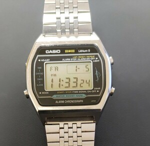 希少激レア　可動品！ ◇CASIO/カシオ H101 カジキ◇ アラーム クロノグラフ 100m防水/社外ブレス付腕時計　しかも電池もまだ買えます！