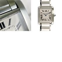 カルティエ タンク フランセーズ MM W51011Q3 ユニセックス 腕時計 te【中古】_画像10
