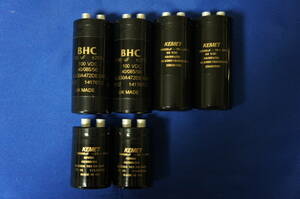 ★BHC KEMET(MADE IN UK) 4700μF/10000μF 新品6本Set★