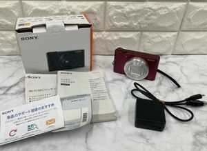 ■□SONY　ソニー　デジタルカメラ　DSC-WX500　ワインレッド　AA⑤■□