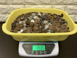 M　古銭　おまとめ　　約9.4ｋｇ　5円　1円　50銭　20銭　10銭　2銭　1銭　アルミ銭　など　GG③