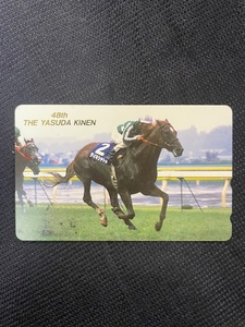 テレカ　50度数 競馬　48th THE YASUDA KINEN　送料無料