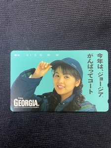 テレカ 50度数 飯島直子　GEORGIA　送料無料