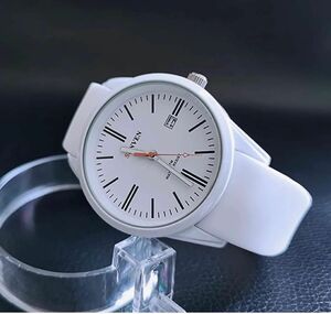 腕時計 レディース メンズ ホワイト スポーツ シンプル シリコンベルト アナログ