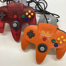 ピカチュウNintendo64 オレンジ×イエロー コントローラー ピカチュウバージョン ポケモン ポケモンスタジアム金銀ソフト 【ジャンク】_画像5