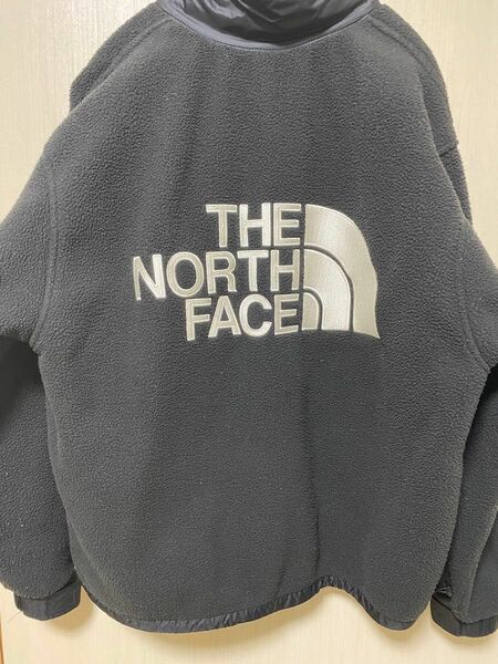 【海外限定】【貴重】THE NORTH FACE ノースフェイス バックプリントロゴ パイルフルジップジャケット フリース ボア