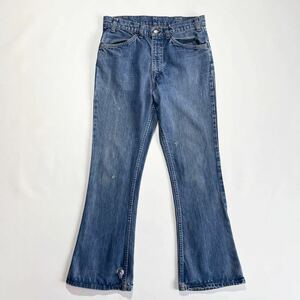 80s USA製 Levis 646-0217 ビンテージ フレア デニムパンツ ベルボトム リーバイス 646 オレンジタブ 66後期 ゴールデンサイズ 70s