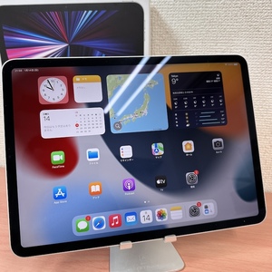 【極美品】Apple iPad Pro 11インチ (第3世代) 2021年Wi-Fiモデル M1チップ 128GB シルバー MHQT3J/A バッテリー96％