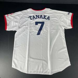 o35*未使用 「Tokyo Yakult Swallows 7 TANAKA」ヤクルトスワローズ ヘンリー ユニホーム 田中 フリーサイズ プロ野球