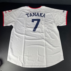 o34*未使用 「Tokyo Yakult Swallows 7 TANAKA」ヤクルトスワローズ ヘンリー ユニホーム 田中 フリーサイズ プロ野球