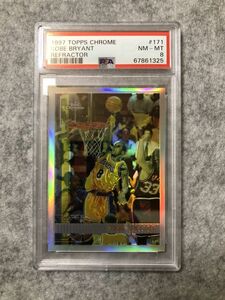 1997-98 Topps Chrome Refractor Kobe Bryant 【PSA8】