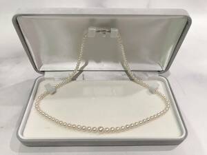 MIKIMOTO ミキモト あこや アコヤ 本真珠 パール ベビーパール ネックレス アクセサリー SILVER シルバー 長さ約45cm 