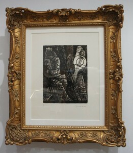 ＊M・グロメール「作品（マクベス）」銅版画 直筆サイン フランス国立近代美術館 クリスティーズ 社会的リアリズムの巨匠です。真作保証