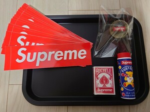 Supreme ノベルティ シャボン玉 ステッカー15枚 トランプ スーパーボール ４点セット♪ PUSTEFIX シュプリーム boxlogo SUPREME