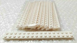 10個　2×16　プレート　白　LEGO　レゴ　未組み立て　未使用　パーツ　部品