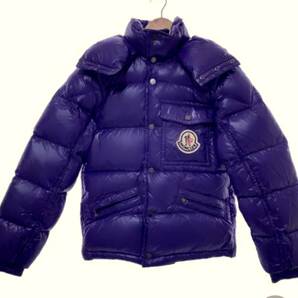 即決送料無料 モンクレール K2 MONCLER K2 ダウンジャケットフード付き メンズO Wジップアップ 紫パープルの画像1