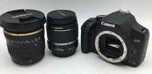 EE57■＜通電/動作/精度未確認＞カメラ レンズセット / Canon キャノン EOS Kiss X2 / TAMRON 11-18mm CANON 18-55mm / 現状品 ジャンク品
