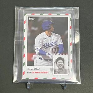 【美品新品スリーブ&ローダー入り】大谷翔平 2023 Topps MLB Holiday Card JP Card 1