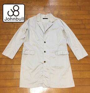 ☆【 johnbull 】★ コットン麻ストレッチ ショップコート スプリングコート★サイズM