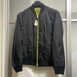  unused COACH Coach reversible nylon jacket MA-1 type men's US size M( Japan size L) black 