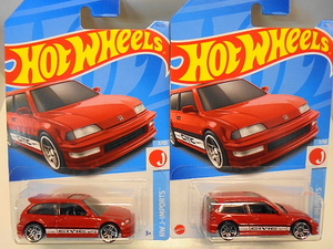 Hotwheels '90 ホンダ シビック EF 2台セット ミニカー ホットウィール