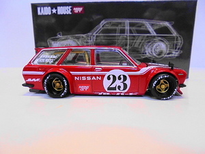 ■未開封品発送■ MINI GT 街道ハウス ダットサン 510 ワゴン ミニカー 日産 ブルーバード 1/64 ジュン イマイ 63 赤