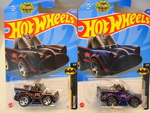 Hotwheels クラシック TVシリーズ バットモービル ホットウィール ミニカー 2台セット バットマン トゥーンド_画像1