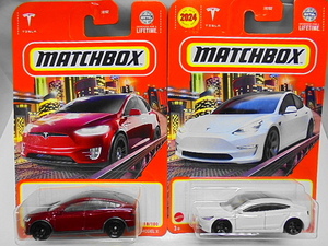 MATCHBOX テスラ モデル 3 X 2台セット ミニカー マッチボックス