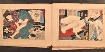 江戸時代春画 24図 春画 艶本 浮世絵 木版画 猫 和本 古文書_画像4