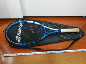 送料込み バボラ エヴォ ドライブ 1:4 1/8 テニスラケット バッグ付き 中古 BABOLAT EVO DRIVE