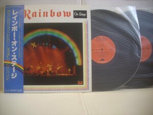 ● 帯付 ダブルジャケ 2LP レインボー / レインボー・オン・ステージ RAINBOW ON STAGE 1977年 MZ 8103/4 ◇r60112