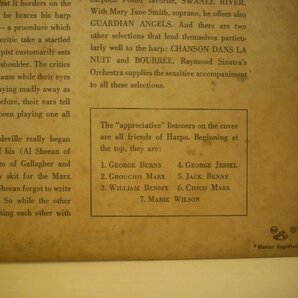 ● 輸入USA盤 10インチ HARPO MARX / HARP BY HARPO ハーポ・マルクス ハープバイハーポ 1952年 RCA VICTOR LPM 27 ◇r60126の画像3