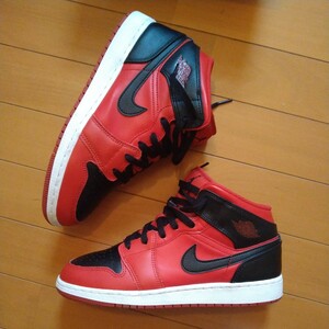 JORDAN NIKE エアジョーダン1　MID　GS　25Cm