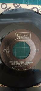 オリジナルUS盤7インチ George jones Blue moon of kentucky ロカビリー ヒルビリーバップ　オールディーズ　ロックンロール