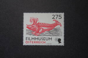 外国切手：オーストリア切手 「映画博物館」1種完 未使用