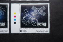 外国切手： シンガポール切手「国防研究機関50年」 6種完 未使用_画像5