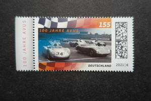 外国切手：ドイツ切手 「自動車レースサーキット」1種完 未使用