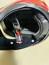 フルフェイスヘルメット カムイⅡ カブト OGK 赤　Mサイズ　チークパッド新品_画像7