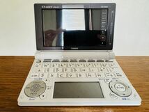 電子辞書 CASIO カシオ EX-word エクスワード 高校生モデル カラー電子辞書 XD-D6500WE DATEPLUS6 ホワイト　通電確認済み　カバー付属_画像1