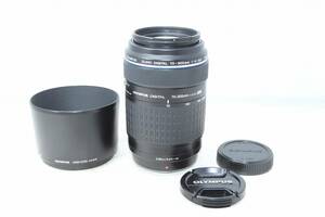 美品☆OLYMPUS オリンパス ZUIKO DIGITAL 70-300mm 1:4-5.6 ED 一眼レフ デジタルカメラ用 レンズ フード付♪##8987